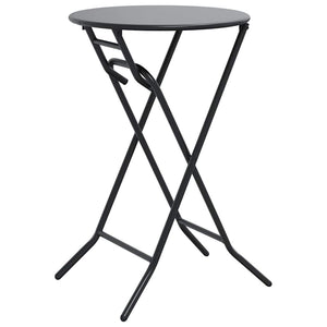 Anthrazit Gartentisch Metall 50x50 cm