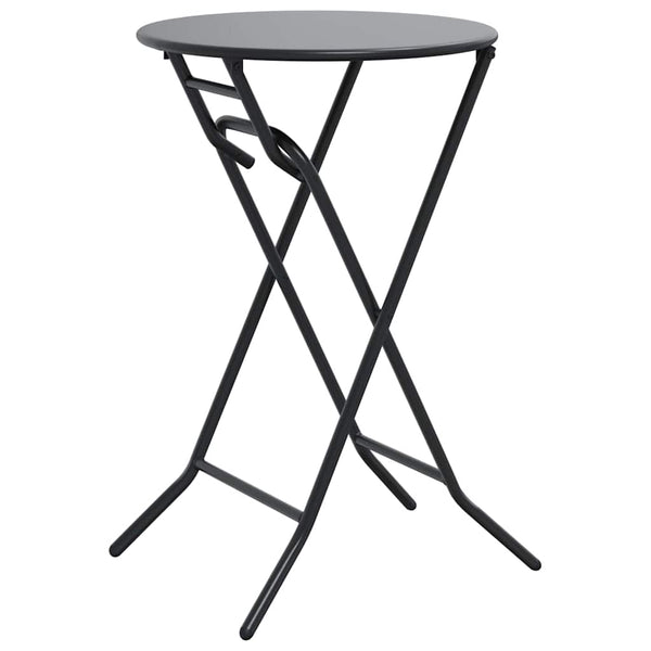 Anthrazit Gartentisch Metall 50x50 cm
