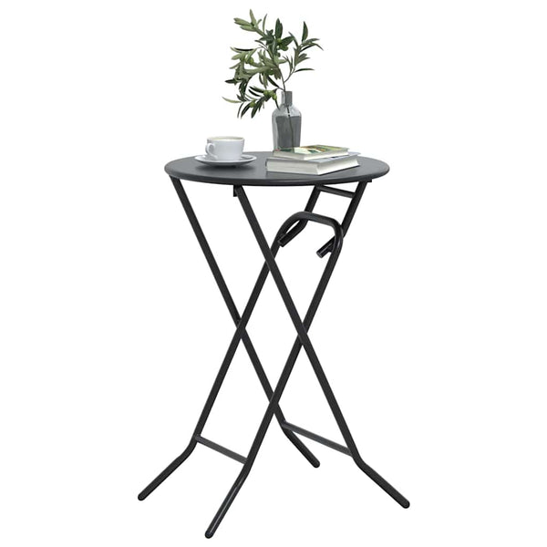 Anthrazit Gartentisch Metall 50x50 cm