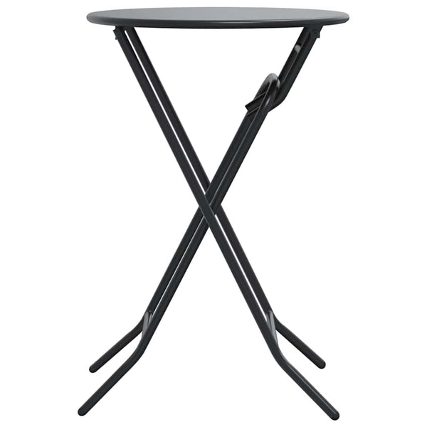 Anthrazit Gartentisch Metall 50x50 cm