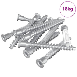 Confirmat Schrauben, 2100 Stk., Silber
