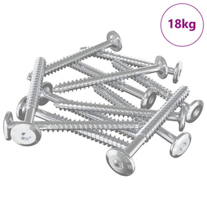 Holzschrauben Set, 1350 Stück, Stahl Silber