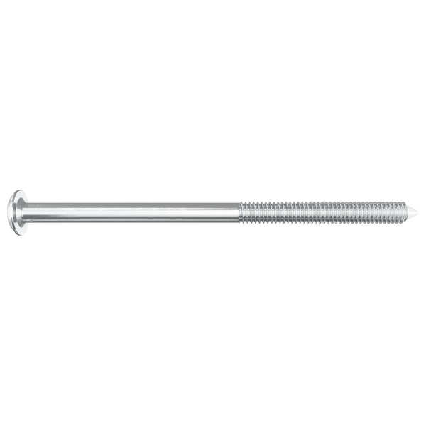M6 x 100mm Möbelschrauben Stahl Silber 2 Stk.