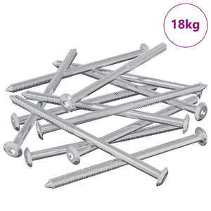 vidaXL Vis à bois 1000 pcs Argent Acier