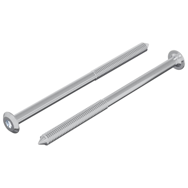 M6 x 100mm Stahlschrauben - 2 Stück