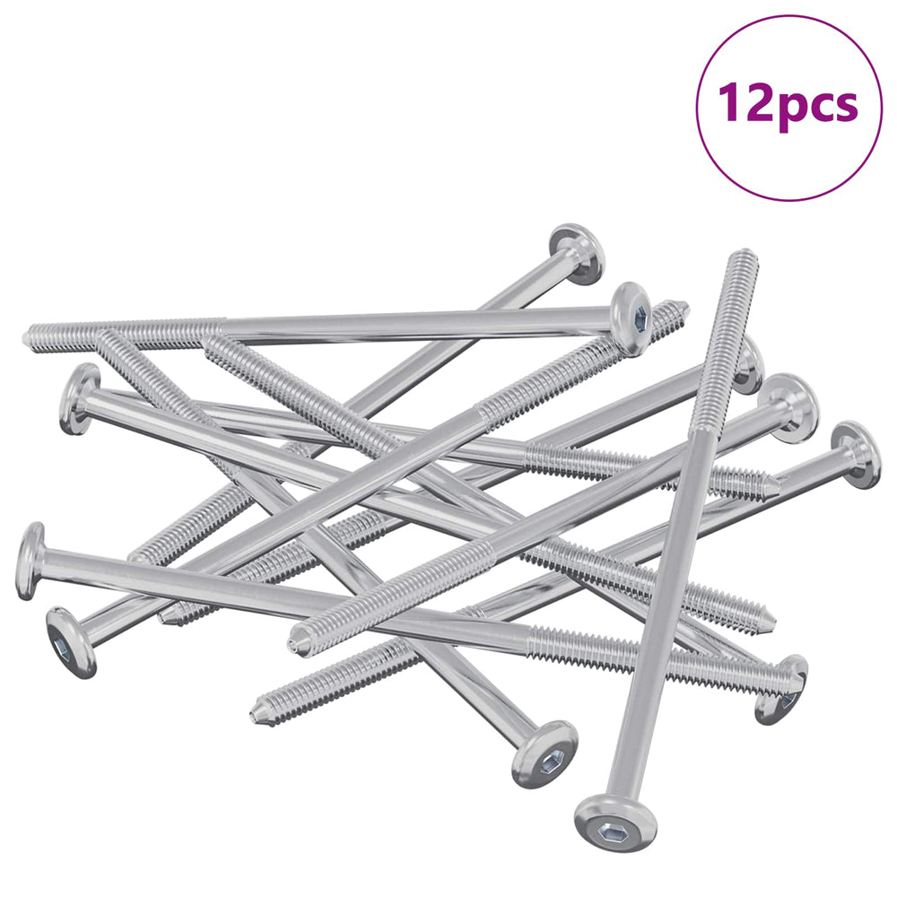 M6 x 120mm Stahlschrauben, 12er-Pack