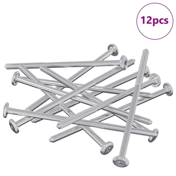 M6 x 120mm Stahlschrauben, 12er-Pack
