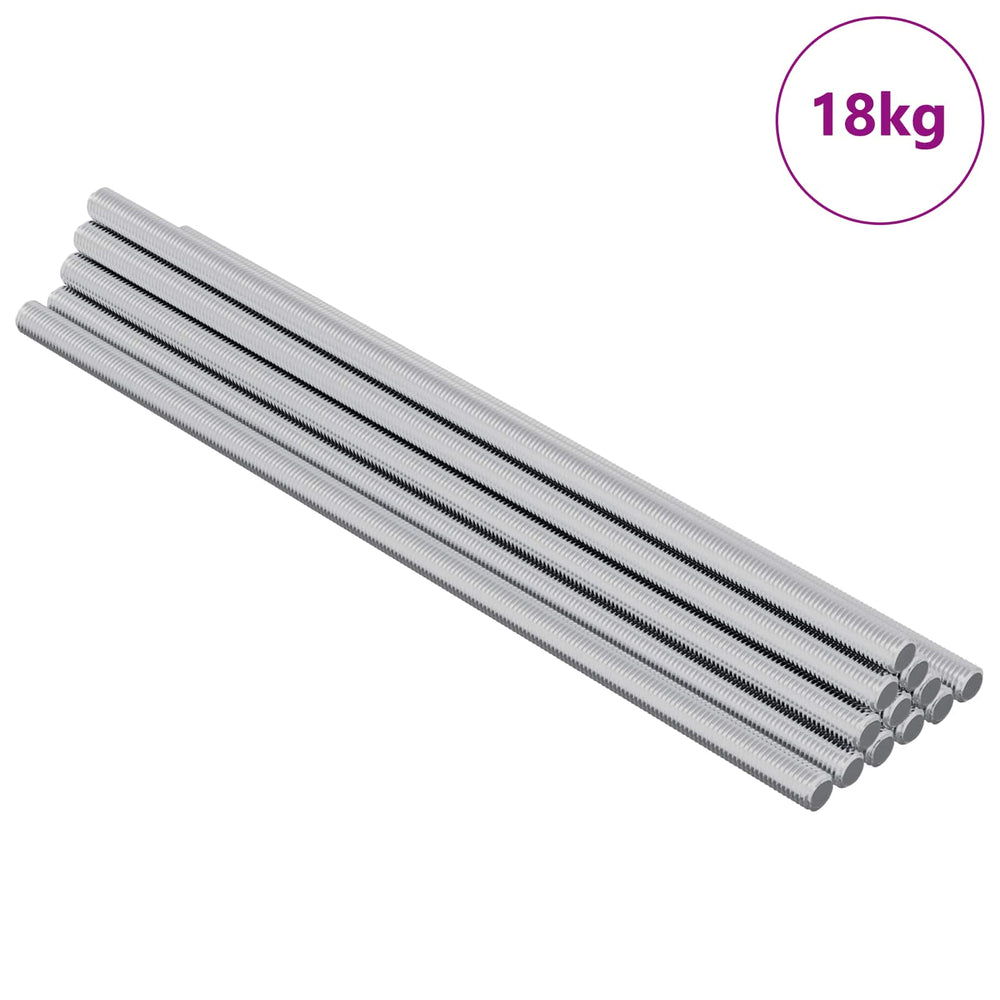 Gewindestange, 600 Stk., Stahl, Silber
