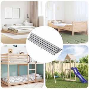 vidaXL Tiges filetées 900 pcs Argent Métal