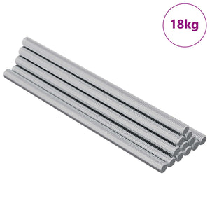 vidaXL Tiges filetées 900 pcs Argent Métal