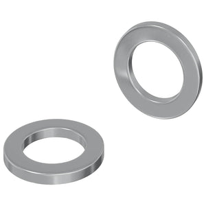 Stahl Unterlegscheiben, 2 Stk, 10x10x1,2mm, Silber