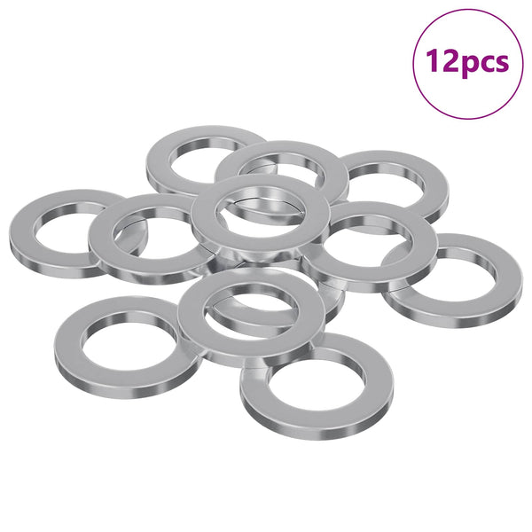 Unterlegscheiben Silber 10mm Eisen 12Stk.