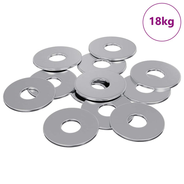 Unterlegscheiben Set, 9000 Stück, Silber