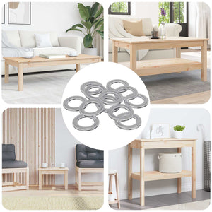 Unterlegscheiben Set, 52941 Stück, Silber