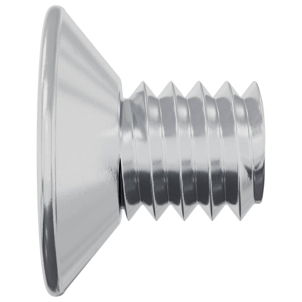 vidaXL Vis à tête fraisée 2 pcs Argenté M4 x 6 mm Acier