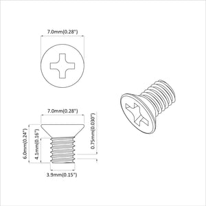 Senkkopfschrauben Set, 32727 Stück, Stahl verzinkt