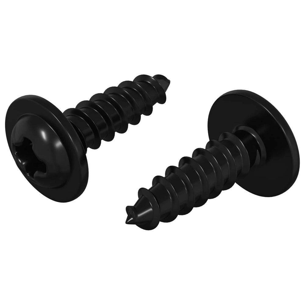Selbstschneidende Nägel, 3,5x12mm, Schwarz, 2 Stk.