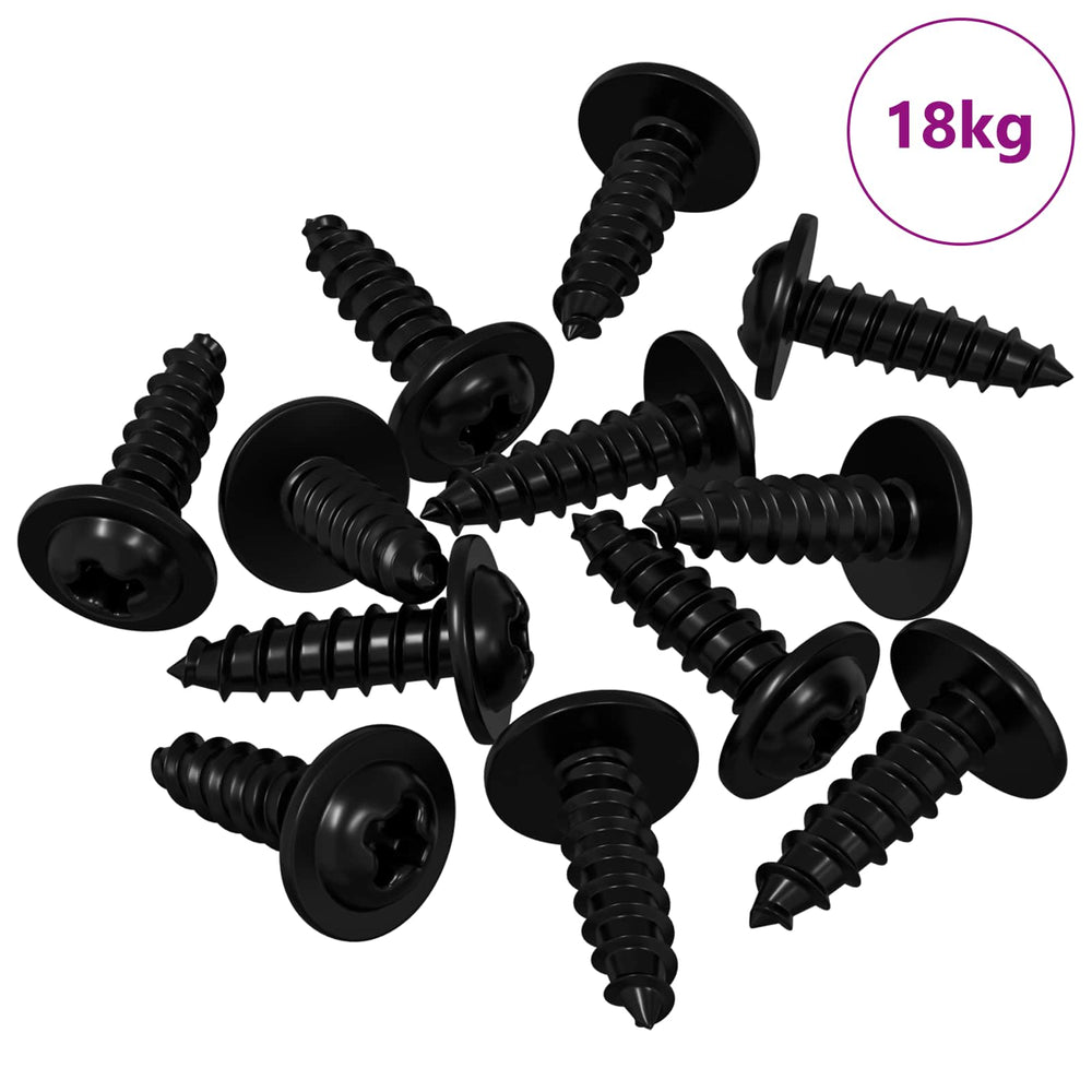 Selbstschneidende Nägel Schwarz 3,5x12mm, 16364 Stk.