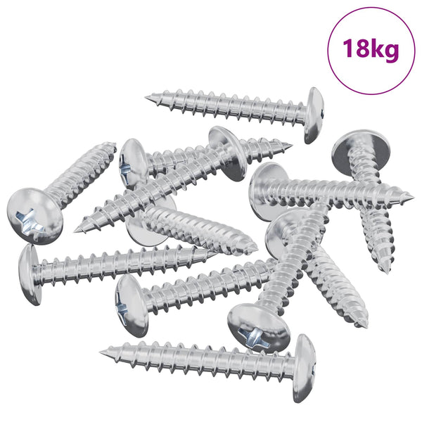 Selbstschneidende Nägel, 9231 Stk., Stahl verzinkt