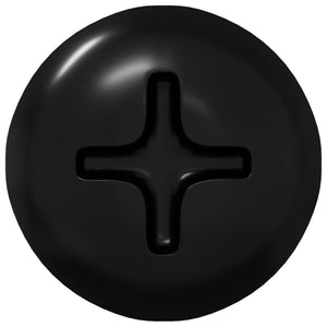 Selbstschneidende Nägel, 4 x 25 mm, Schwarz, 2 Stk.