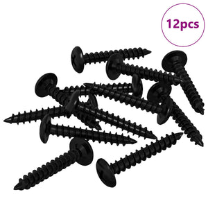 Selbstschneidende Nägel Schwarz 4x25mm, 12 Stk.