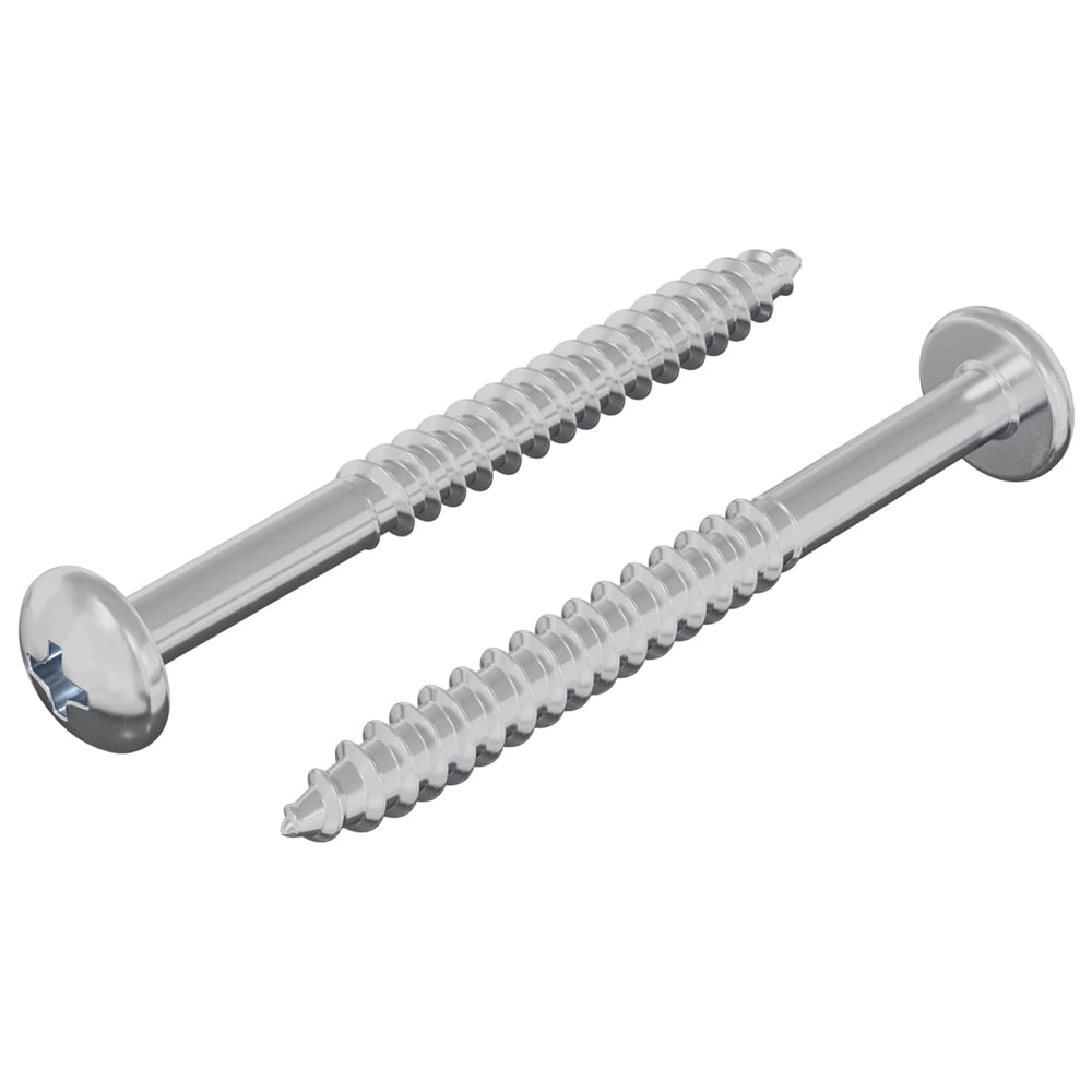 Holzschraube Silber 9,8 x 53 mm Stahl 2 Stk