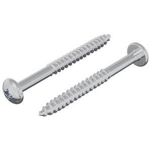Holzschraube Silber 9,8 x 53 mm Stahl 2 Stk