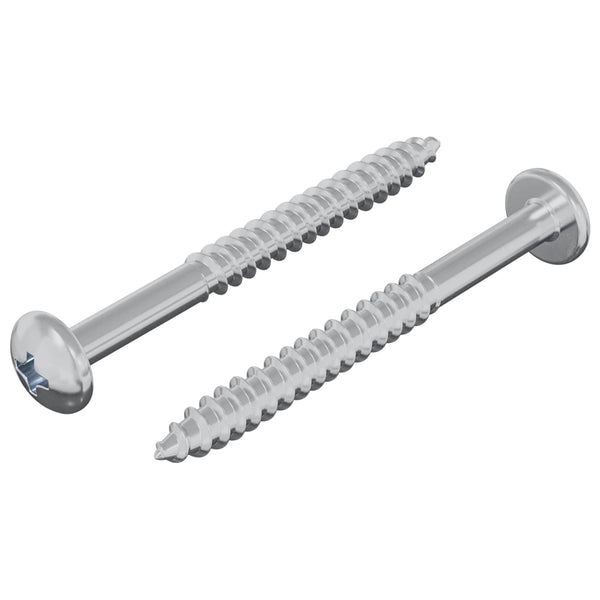 Holzschraube Silber 9,8 x 53 mm Stahl 2 Stk