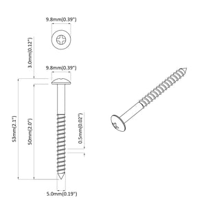 Holzschrauben 9,8x53mm, 3273 Stk.