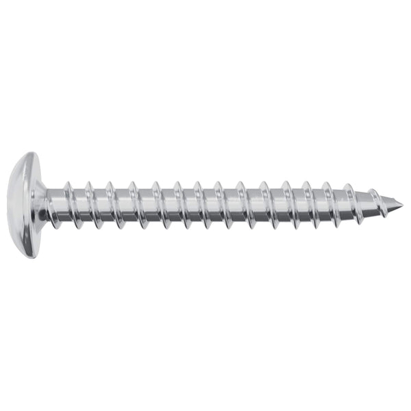Holzschrauben Silber M4 x 28 mm, 12 Stk.