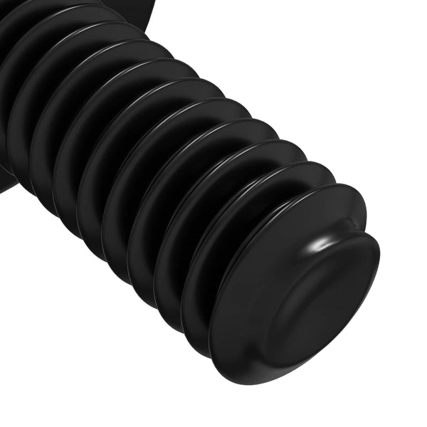 M4 x 10 mm Hülsen Schrauben, Stahl Schwarz, 2 Stk.