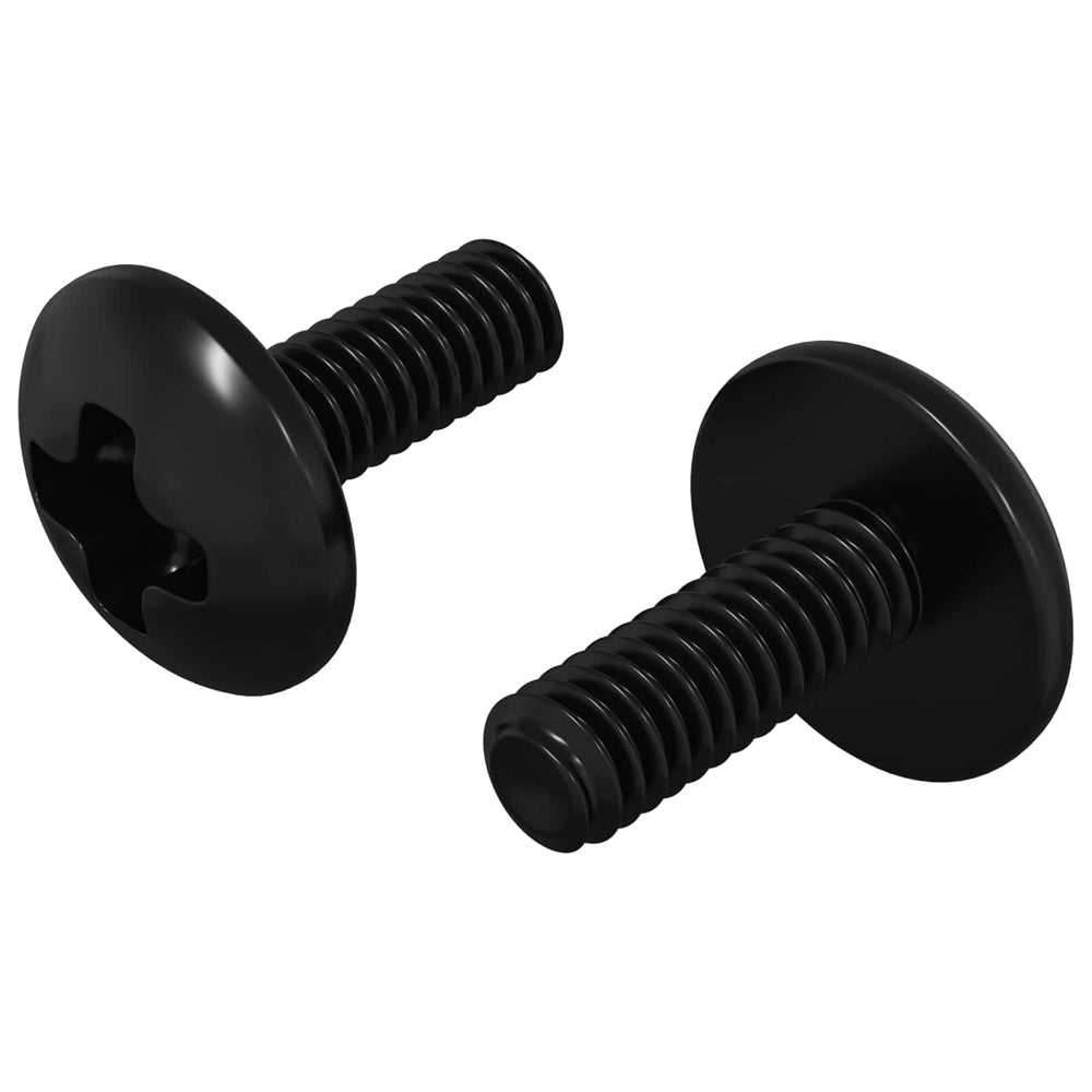 M4 x 10 mm Hülsen Schrauben, Stahl Schwarz, 2 Stk.