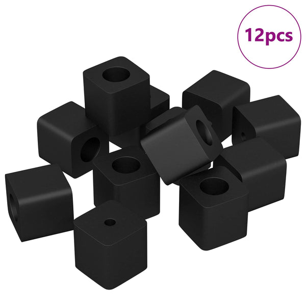 Schubladenhalter Schwarz 15mm - 12er Pack