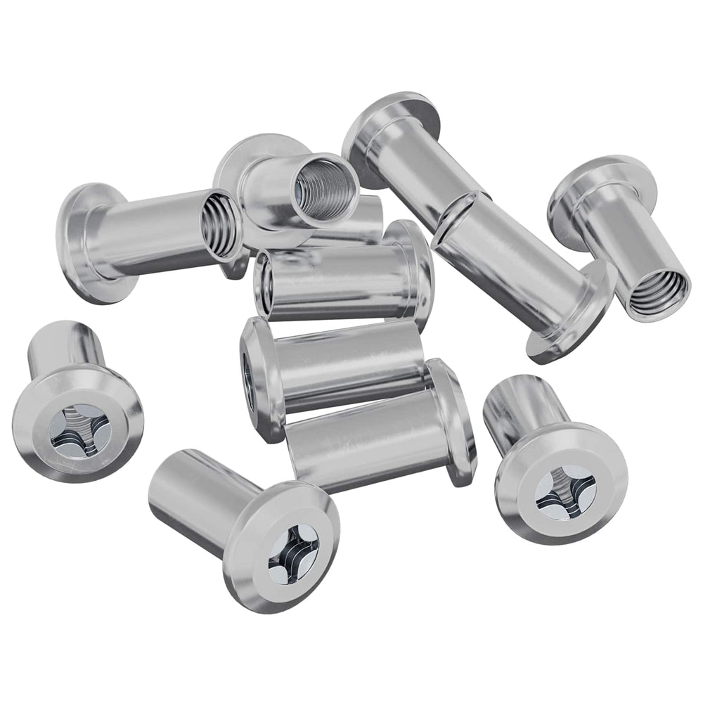 Sicherungsmuttern Set, 2857 Stück, Nickel Stahl