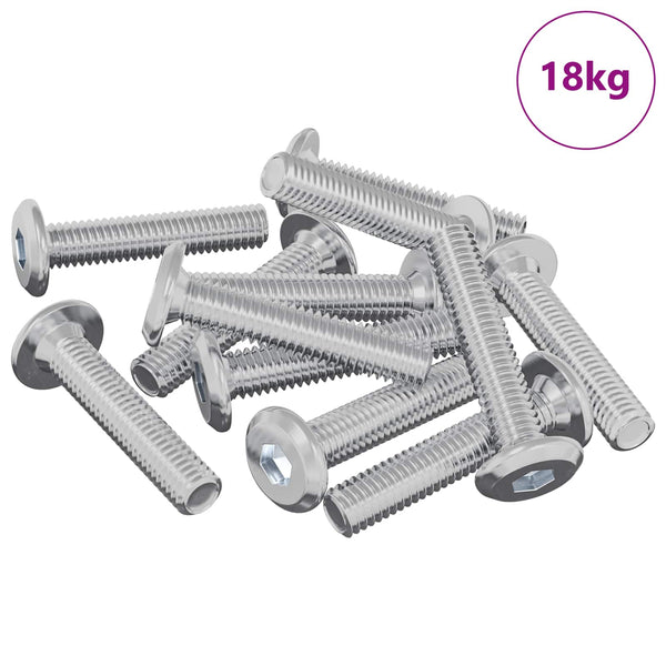 Schraube mit Sperre, 2647 Stk, Stahl Silber