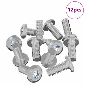 Sechskant-Sicherungsschrauben M6 x 15 mm, 12 St.