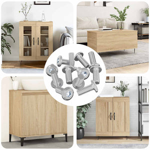 3600 Stk. Kopf-Sicherungsschrauben Stahl Silber