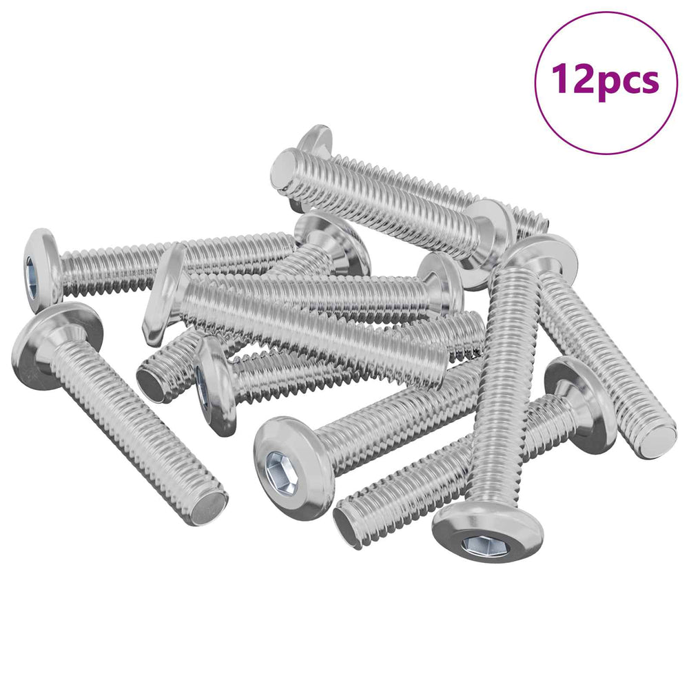 Kopf-Sicherungsschrauben M6 x 30 mm, 12 Stk.