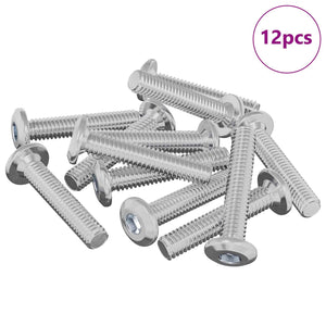 Kopf-Sicherungsschrauben M6 x 30 mm, 12 Stk.