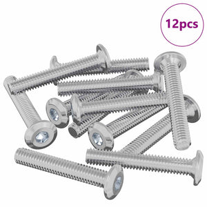 Sechskant-Sicherungsschraube M6 x 35 mm, 12 Stk.