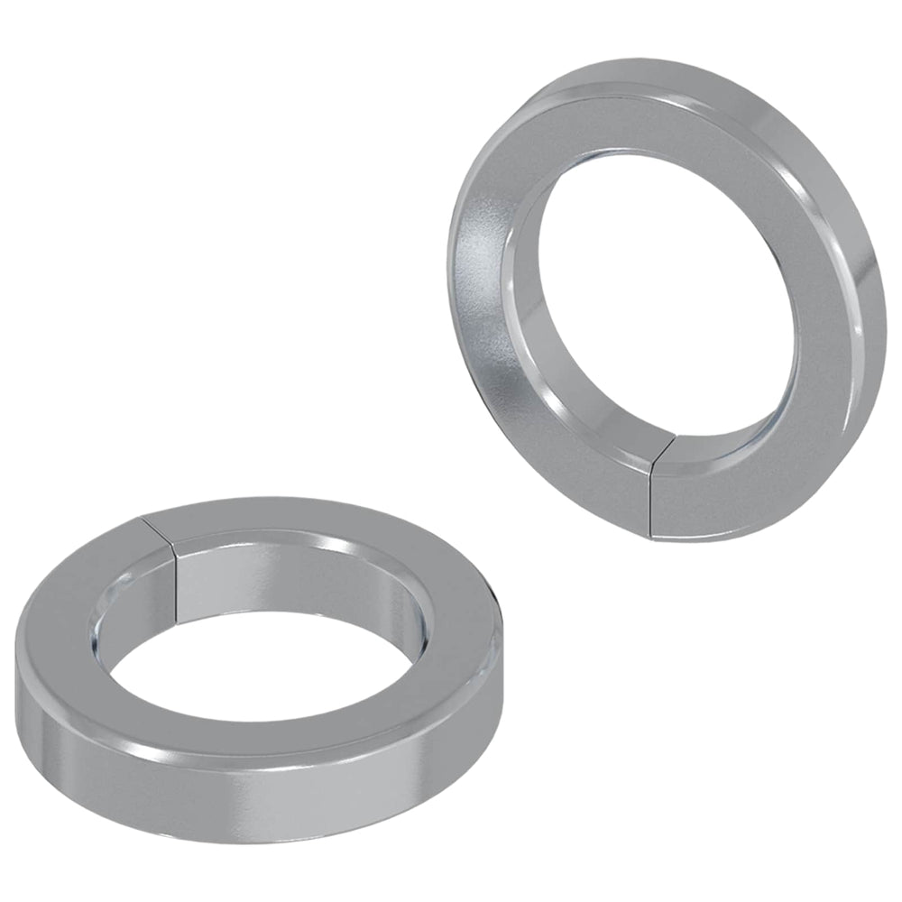 vidaXL Spring washer 2 pcs White 13 x 1 mm Iron