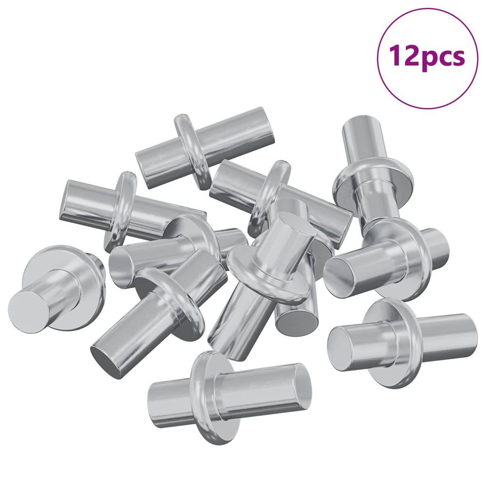 Regalstecker Silber Stahl 12 Stk.