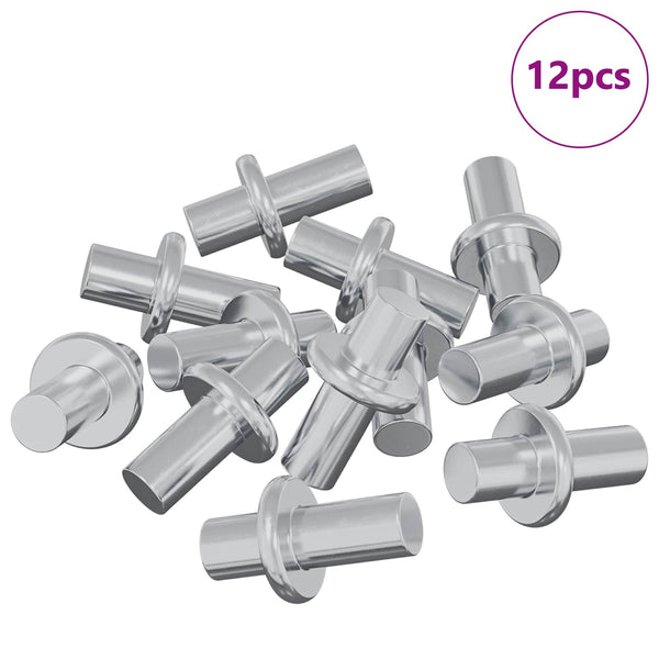 Regalstecker Silber Stahl 12 Stk.