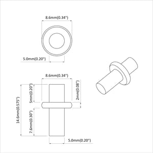 Regalstecker Stahl Silber 4500 Stk.