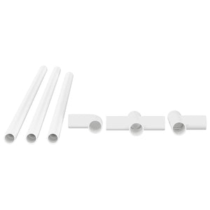 Weiße PVC Rohre, 12 Stk. - DIY