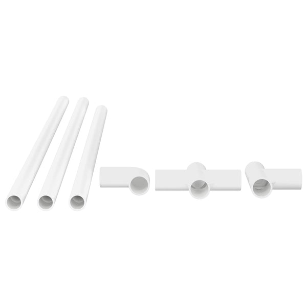 PVC Rohr Set, 29-teilig, Weiß