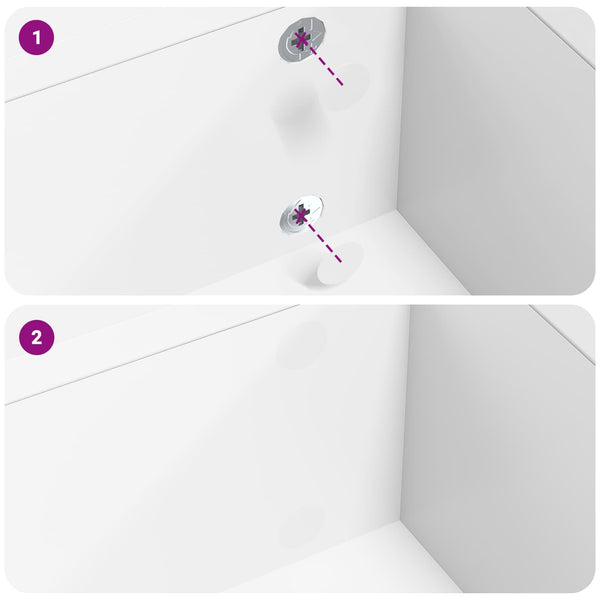vidaXL Autocollants 12 pcs Blanc Ø 20 x 0,5 mm Papier