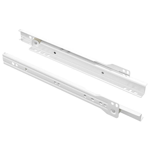Schubladenschienen Weiß 250 mm Stahl, 2er-Set