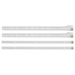 Schubladenschienen Weiß 450 mm, 12er-Set