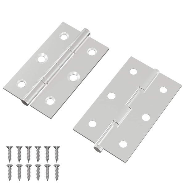 Stahl Scharnier Silber 2 Stk. 58x35x1mm